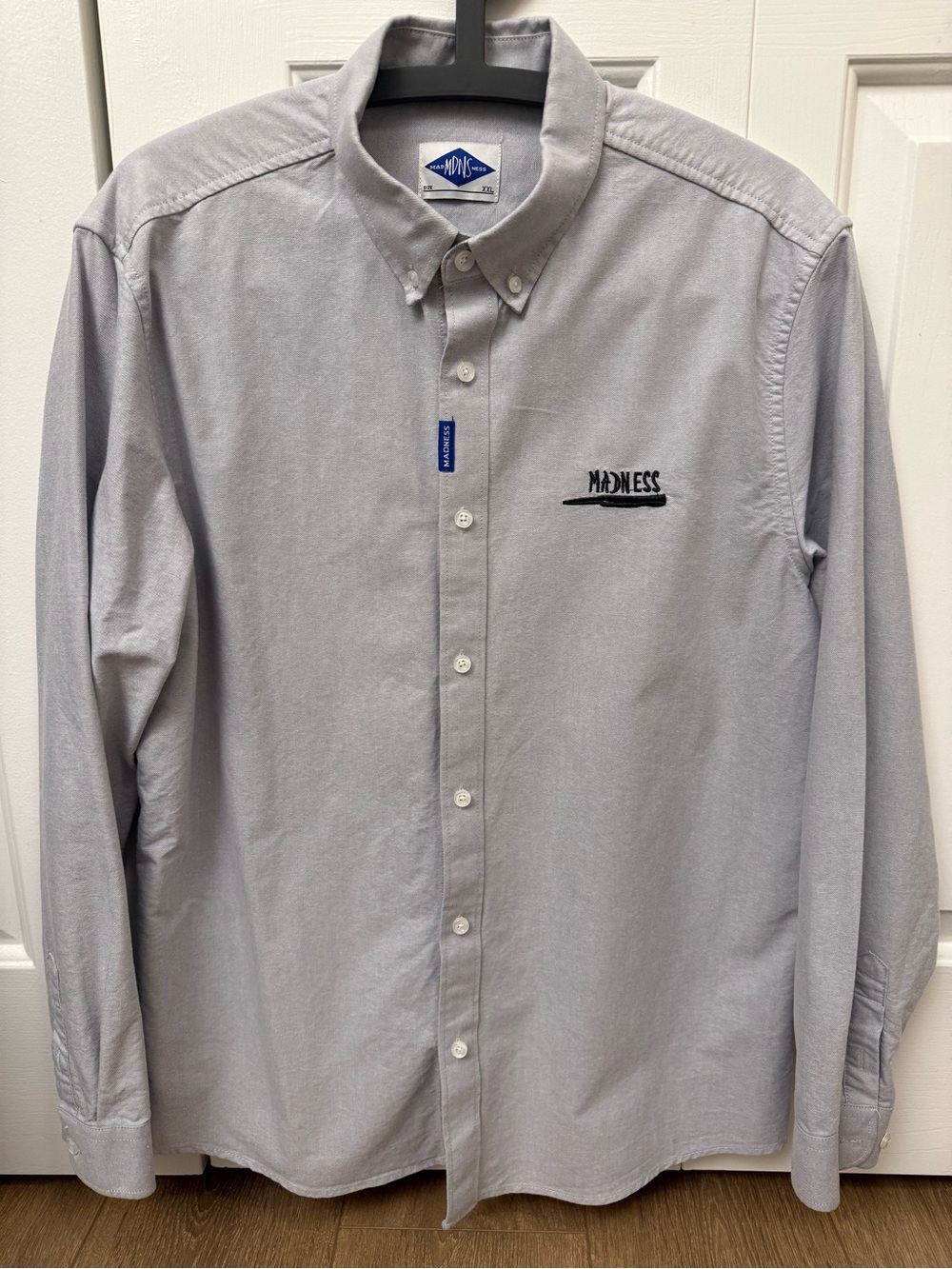 Madness Casual Grey Shirt, Size Large